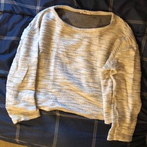 Jane and Delaney Gray / White Sweatshirt